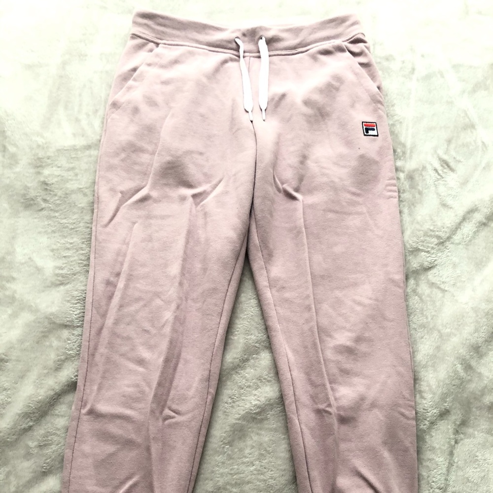 Dusty rose Fila joggers